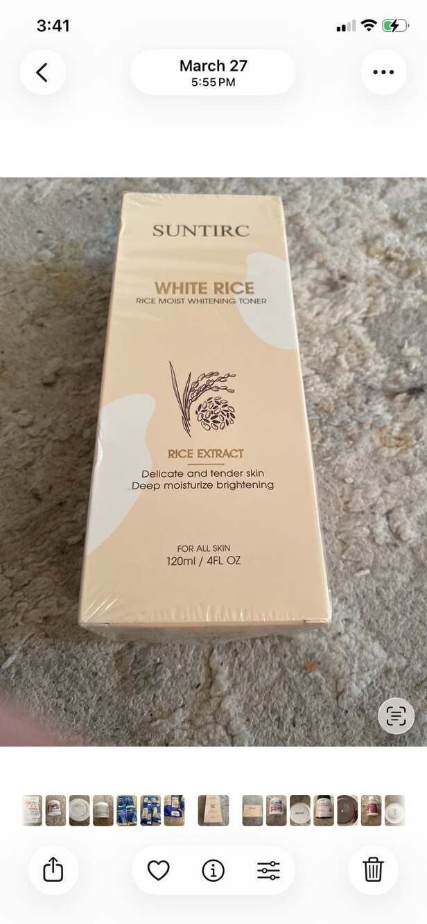 SUNTIRC White Rice Rice Moist Whitening Toner